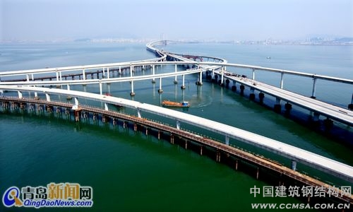 海灣大橋?qū)?ldquo;青島、紅島、黃島”串聯(lián)起宏偉大青島