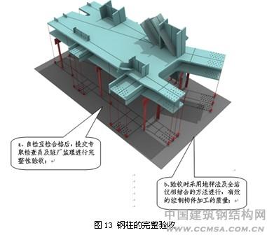 廣州珠江城煙草大廈鋼柱完工驗(yàn)收圖 \