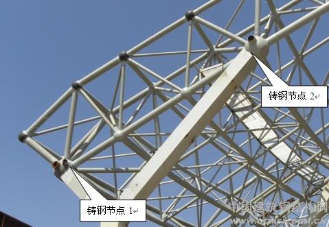 鑄鋼球節(jié)點(diǎn)設(shè)計(jì)與力學(xué)性能分 析 \