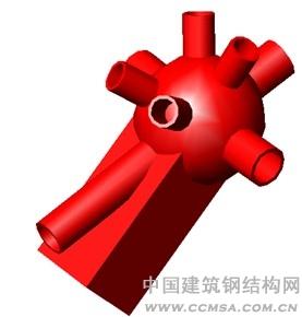 鑄鋼球節(jié)點(diǎn)設(shè)計(jì)與力學(xué)性能分 析 \